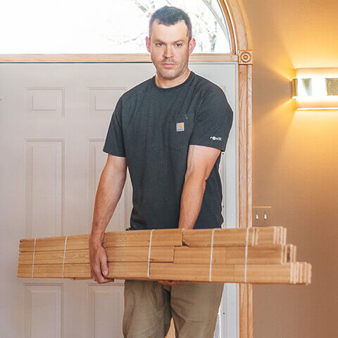 Hardwood floor delivery